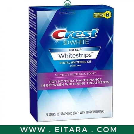 لصقات تبييض الأسنان ثري دي وايت من كرست - 24 شريط