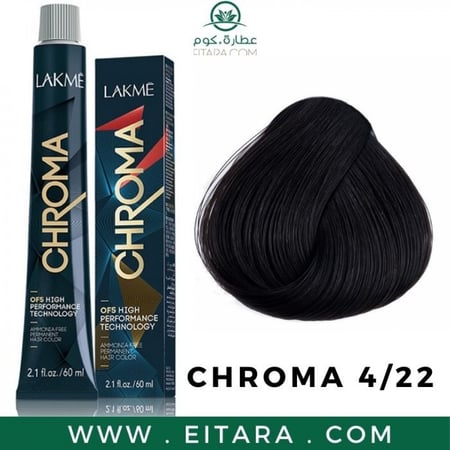 لاكمي كروما صبغة شعر بدون امونيا رقم 4-22 - 60 مل