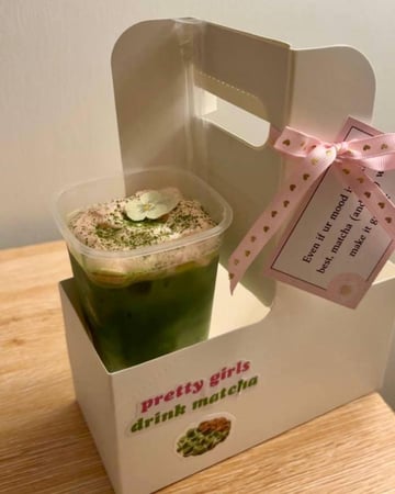 ماتشا لاتيه مع سويت فوم