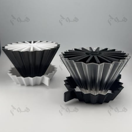 قمع اوريقامي متوافق اكسبلوم استديو + حامل + نوقوشيتور | Origami Dripper for xbloom studio