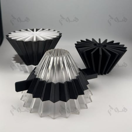 قمع اوريقامي متوافق اكسبلوم استديو + حامل + نوقوشيتور | Origami Dripper for xbloom studio