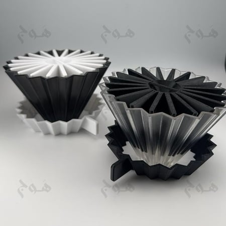 قمع اوريقامي متوافق اكسبلوم استديو + حامل + نوقوشيتور | Origami Dripper for xbloom studio