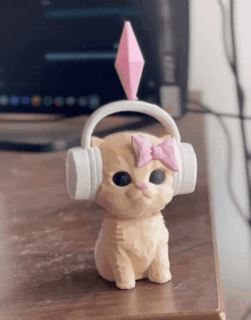 القط الراقص ثلاثي الأبعاد | Dancing Cat Bobble Head
