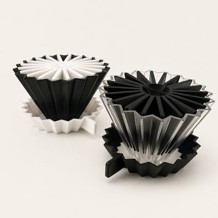 قمع اوريقامي متوافق اكسبلوم استديو + حامل + نوقوشيتور | Origami Dripper for xbloom studio