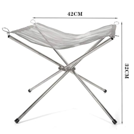 منقل شبك الرحالة 42 × 42 سم قابل للتسفيط