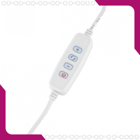 سيلفي رينغ لايت - ميزة التحكم بدرجة الإضاءة