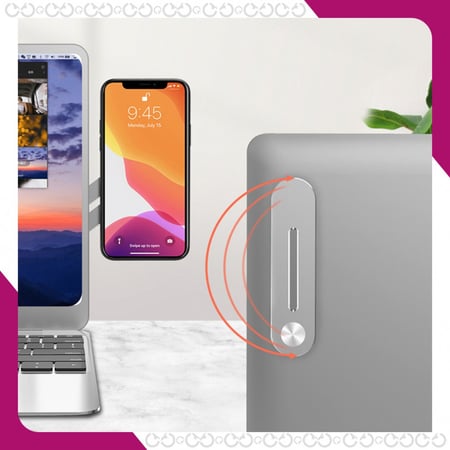 حامل الجوال المغناطيسي على شاشة اللابتوب