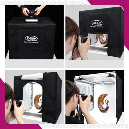 صندوق التصوير 60-60 سم - ديب مع خلفيات ملونة