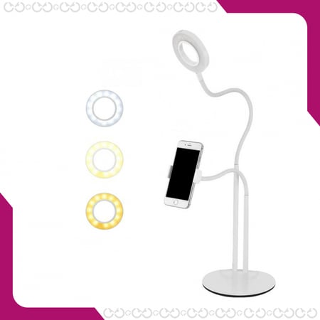 للمصورين والتصوير -سيلفي رينغ لايت - مع قاعدة