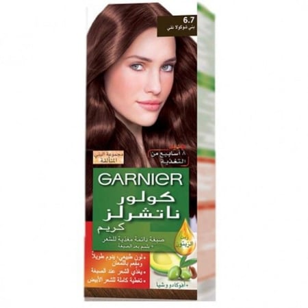 غارنييه صبغه شعر كولور ناتشرلز 6.7 بني شوكلاته نقي