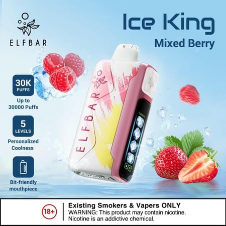 الف بار ايس كينق 30000 سحبة - ELFBAR ICE KING