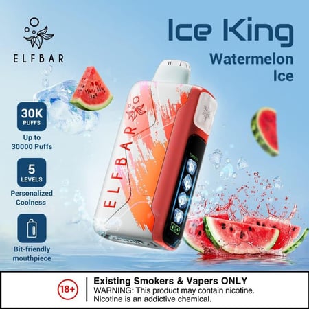 الف بار ايس كينق 30000 سحبة - ELFBAR ICE KING