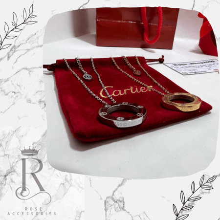 سلسال كارتيه مطلي ضمان سنة عاللون