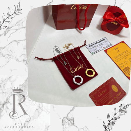 سلسال كارتيه مطلي ضمان سنة عاللون