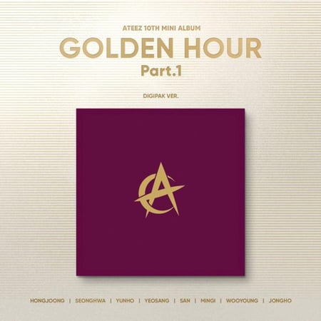 ATEEZ - 10th Mini Album GOLDEN HOUR : Part.1 (Digipak Ver) (Random Ver)