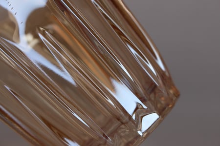 كوب زجاجي عسلي مقاوم للحرارة