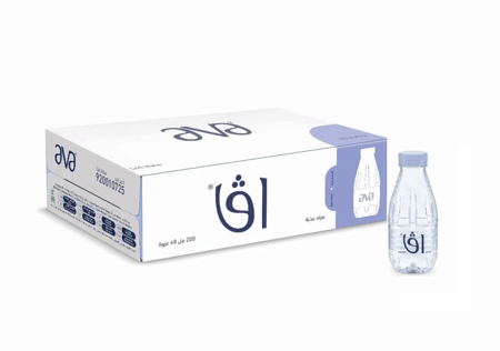 كرتون مياه اڤا 200مل  48x