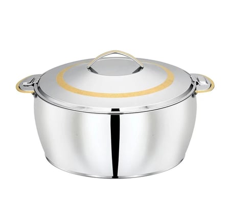 حافظات استيل هندي خط ذهبي غويط 3500 مل