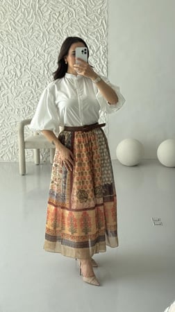 طقم العيد تيور قطعتين انيق برنت غجري