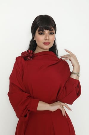 طقم تيور مزين بورده على الصدر