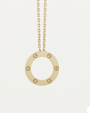 سلسال leve كارتييه ذهب عيار 18 تصميم ناعم طبق الأصل من مجوهرات مخملية