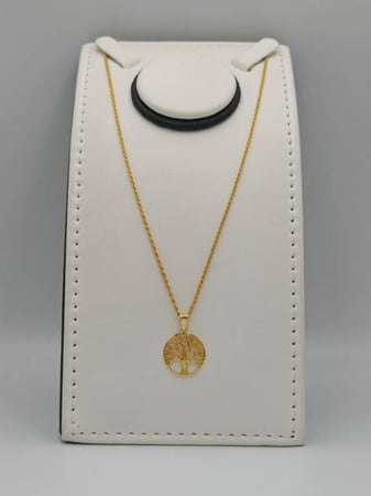 Tree Necklace 21K Gold