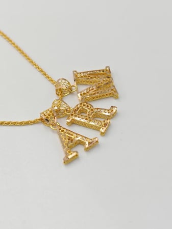 Letters Necklace 21K Gold - عقد حروف عيار 21