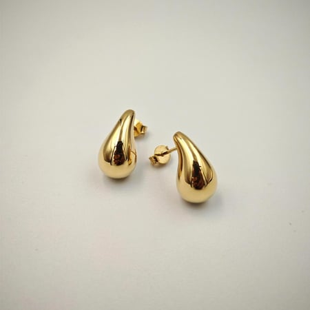 18k Gold Earrings - حق ذهب عيار 18