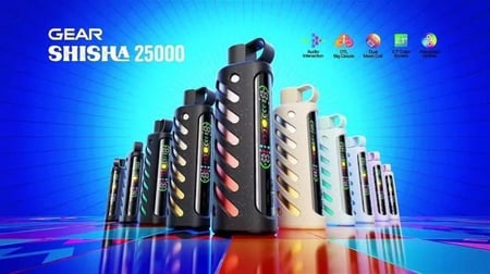 فوزول قير شيشة 25000 - Vozol Gear Shisha 3-5mg