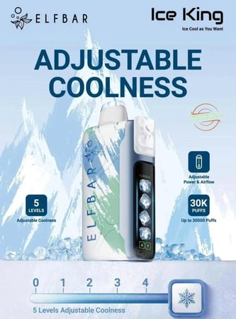الف بار ايس كينق 30000 - Elfbar Ice King 20mg