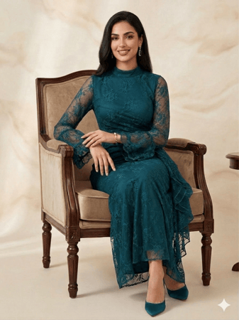 فستان الزمرد الفيكتوري