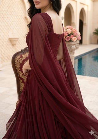 فستان سلطانه الشيفون