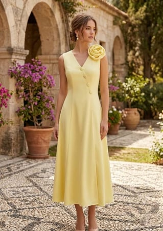 فستان نرجس الأصفر