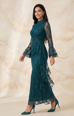 فستان الزمرد الفيكتوري