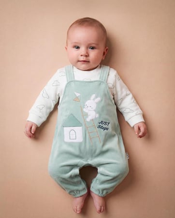 افارول أولادي ميلتون مطرز ارنوب يصعد علي سلم وطائرة وراقية وكوخ + كنزة قطيفة مطبوعة غيوم