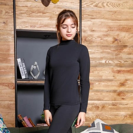 توب كم رقبة نحيفة بناتي