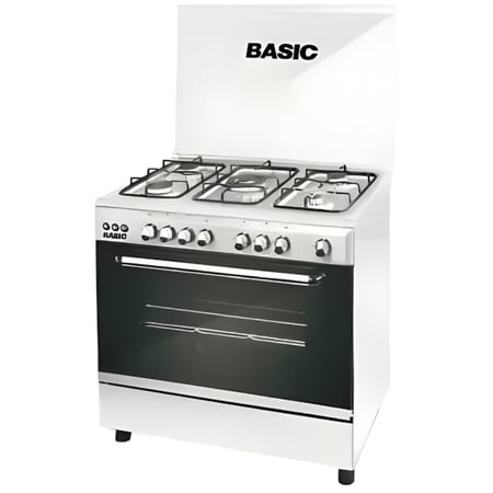 بوتاجاز بيسك 5 عيون استيل 80×60 – موديل BO‑R8060