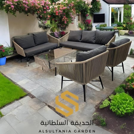 طقم ٧ أشخاص  حديد مع احبال