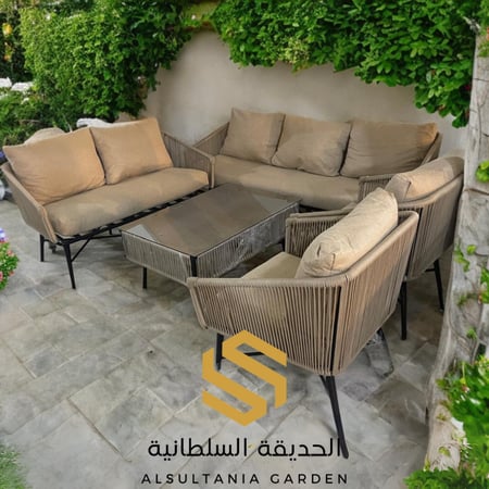 طقم ٧ أشخاص  حديد مع احبال