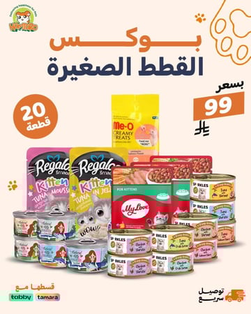 البوكس الاقتصادي للقطط الصغيرة