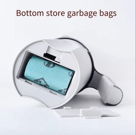 سكوب فضلات  مع حافظه فضلات وسط  بلاستيك الوان مختلفه