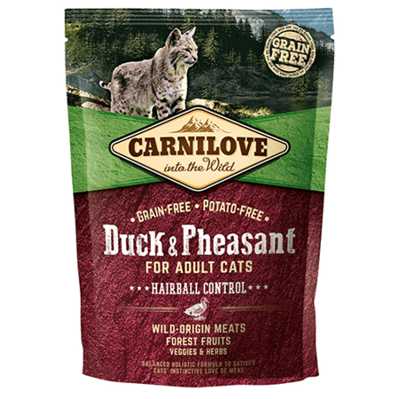 كارنيلوف طعام جاف للقطط البالغة للتحكم في كرات الشعر بالمعدة