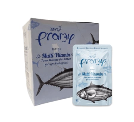 كارتون برامي كيتن موس التونة  متعدد الفيتامينات 12 ظرف