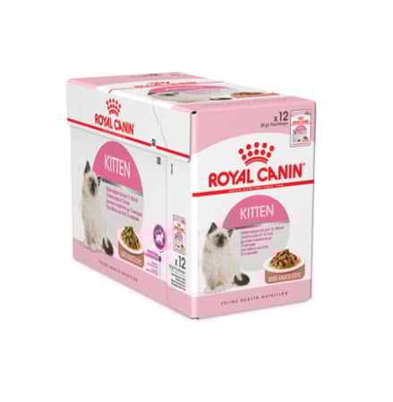 كارتون رويال كانين كيتن  طعام رطب للقطط الصغيرة لتغذية صحية وآمنة 12 ظرف