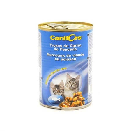 كانيفورس طعام قطط رطب قطع لحم السمك 410 جرام