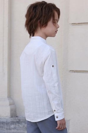 شورت ولادي رمادي كلاسيك 4132