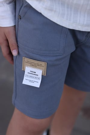 شورت ولادي رمادي كلاسيك 4132