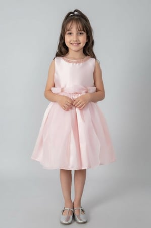 فستان سهرة بناتي ورديs01139