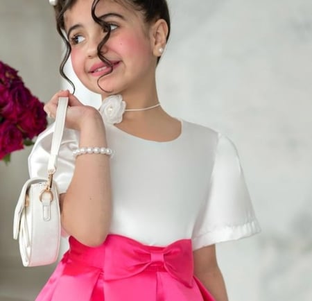 بلوزة بناتي بلون الابيض 7220 من العيسائي للأطفال