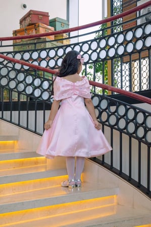 فستان بناتي سهرات فراشات بارزة S01198